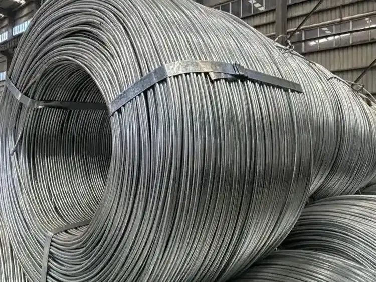 Zinc coated galvanized steel wire coils